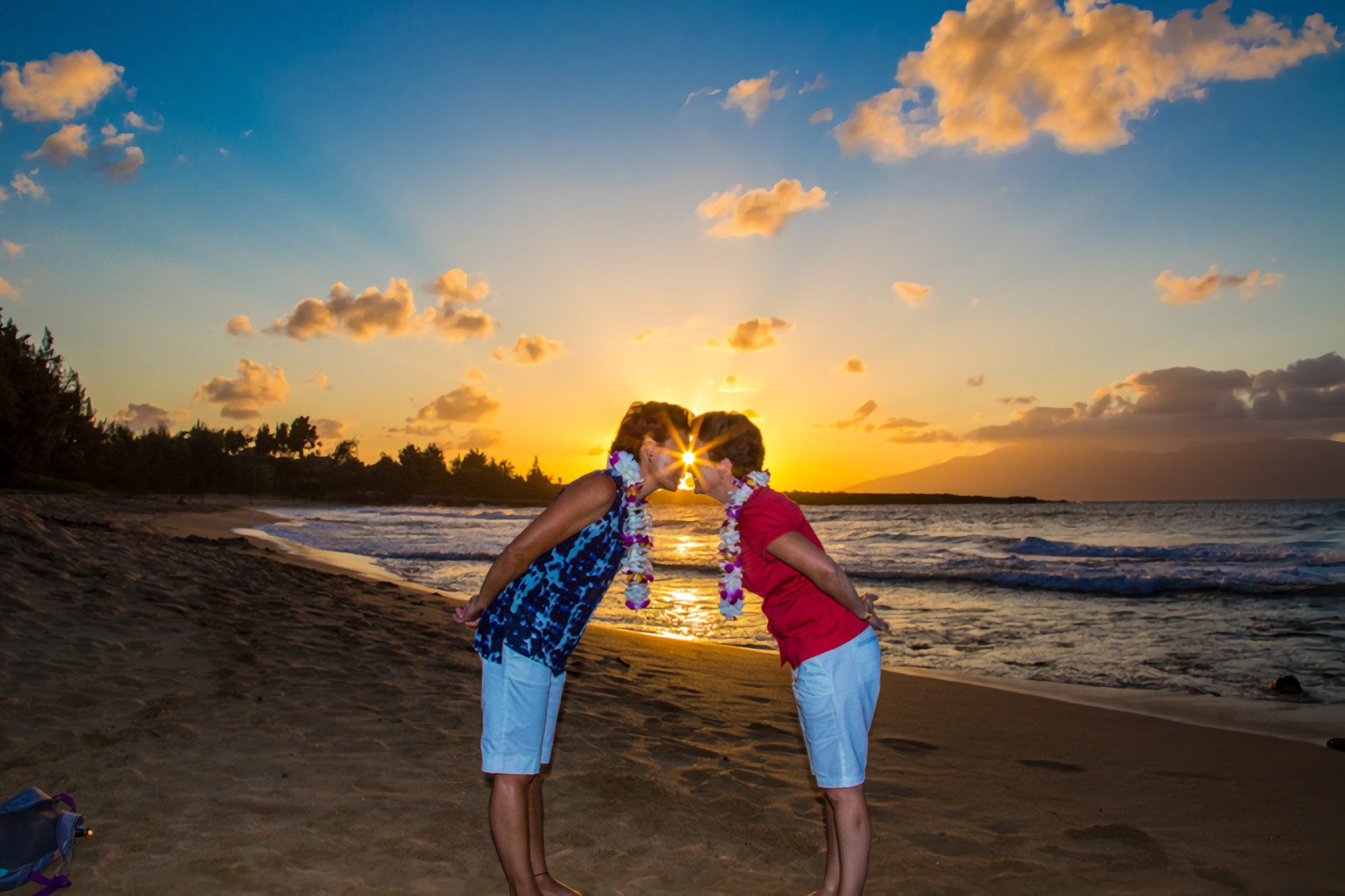 Gay Maui Wedding picture of a man getting married