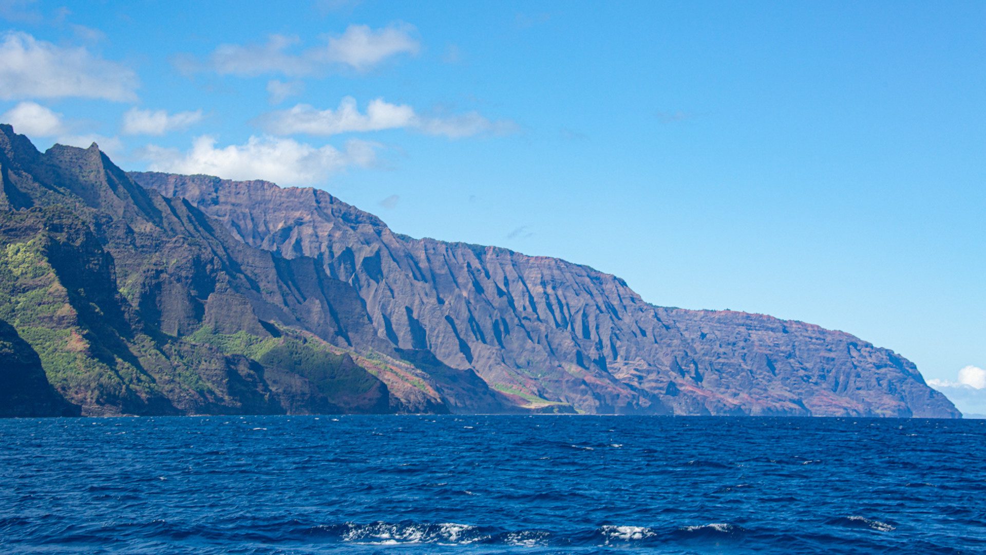 A Wide Angle Photography Of The Mountain and Sea