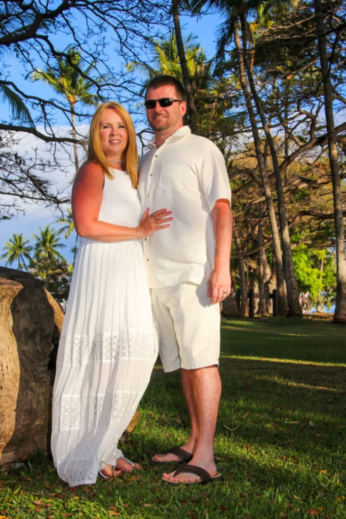 Husband and wife about to get married