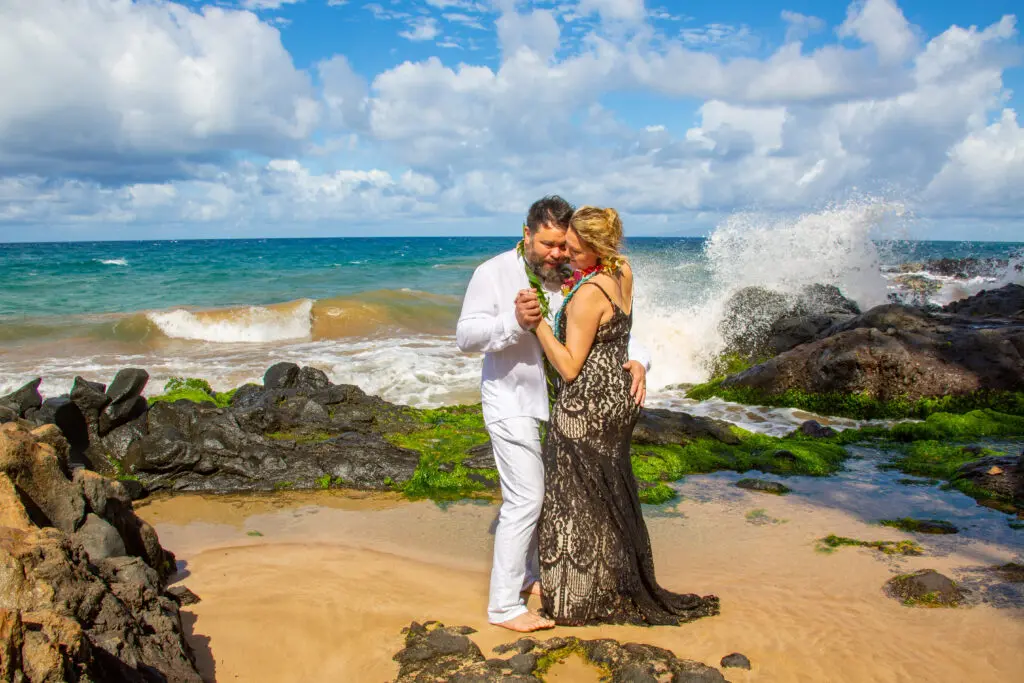 Couple Dancing on a beach in Maui