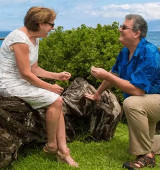 Couple renewing Vows in Maui HI