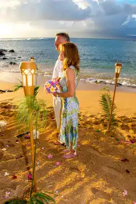 Wedding Ceremony on a beach in Maui