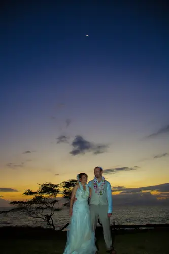 Beach ceremony in Maui